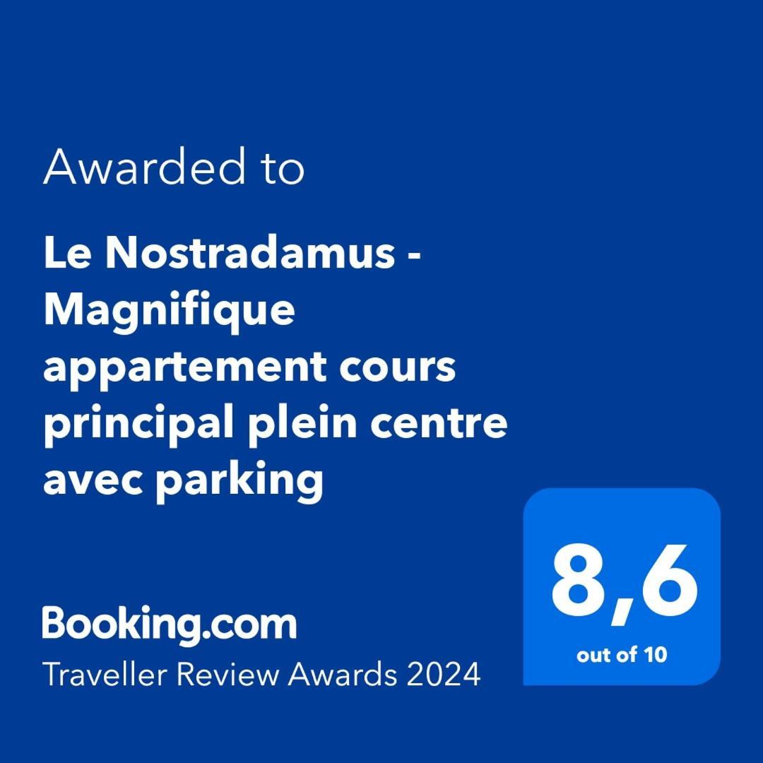 Le Nostradamus - Magnifique Appartement Cours Principal Plein Centre Avec Parking Салон дьо Прованс Екстериор снимка
